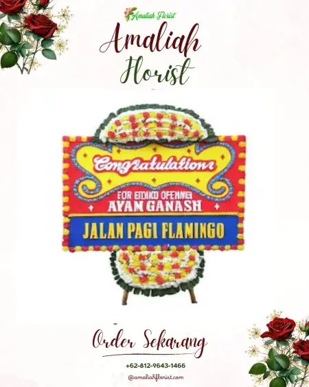 Sewa Papan Bunga Kembang Tanjung